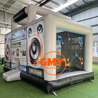 Château gonflable rétro Boom Box pour fête