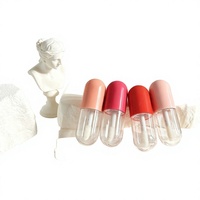 Petit flacon d'échantillon de brillant à lèvres en capsule ABS, tube vide portable, emballage cosmétique, conteneur pour usage DIY, vente en gros transfrontalière 5 ml