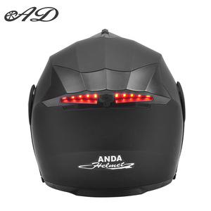 <span class=keywords><strong>Casque</strong></span> de <span class=keywords><strong>moto</strong></span> électrique AD unisexe, toutes saisons, certifié 3C, en ABS, avec éclairage arrière LED intégré, rabattable et intégral - Product Image 2