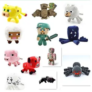 Temu diskon besar minecraft sekeliling permainan boneka Steve Ender Dragon Spider mainan minecraft