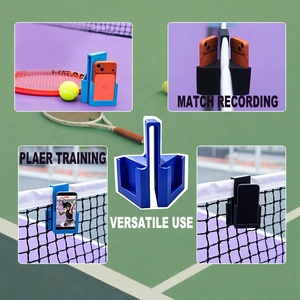Support de téléphone professionnel pour filet de <span class=keywords><strong>tennis</strong></span>, imprimé en 3D ou en ABS, avec support de caméra double vue pour l'enregistrement de matchs en terrain et l'analyse d'entraînement - Product Image 5