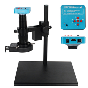 Microscopio Monocular de alta calidad, microscopio de soldadura <span class=keywords><strong>Digital</strong></span> con cámara de píxeles, conexión de PC, reparación electrónica, SM180X - Product Image 1