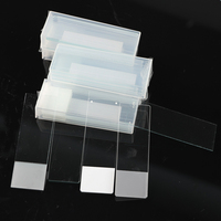 Wholesale CE/ISO Certified Single Frosted Ground Edges Float Glass Microscope Slides Customizable OEM Laboratory Use 3-Year