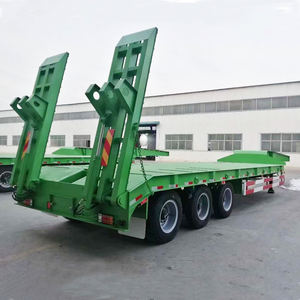 Remolque de cama baja de 4 ejes Remolque de doble caída Lowboy Challenger Lowboy - Product Image 2