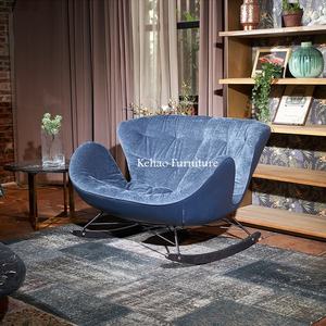 Chaise de salon de luxe nordique moderne à la mode, fauteuil de style de loisirs pour la maison, fauteuil inclinable pour salon, fauteuil de canapé à bascule relaxant - Product Image 6