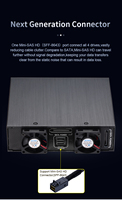 Tray-less 4-Bay 2.5 "SATA/SAS SSD/HDD Enclosure untuk 5.25" Bay MiniSAS HD (SFF-8643) konektor