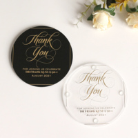 Sous-verres hexagonaux en acrylique personnalisés avec estampage à chaud doré, sous-verres ronds et carrés, cadeau de mariage