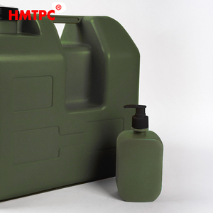 Camping Portable 20L HDPE Amy Green avec <span class=keywords><strong>robinet</strong></span> et bouteille de savon liquide Conteneur d'eau en plastique Jerry Can - Product Image 6