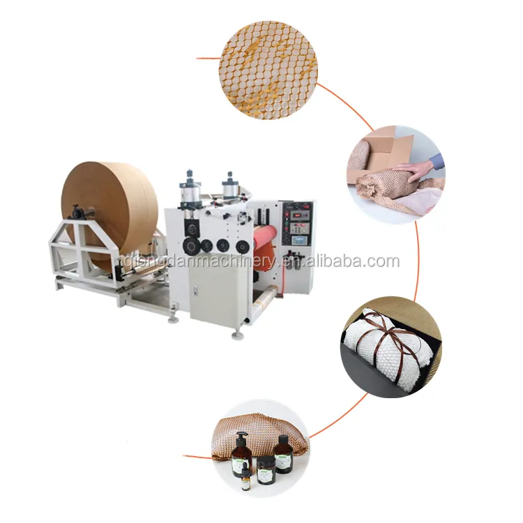 Honeycomb kraft packing paper cushion machine for the Geami WrapPak