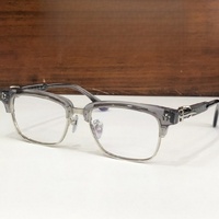 Gafas Ópticas de Diseño de Alta Calidad para Hombre y Mujer, Modelo Punk 8206, Talla 54-18-155, Monturas de Acetato y Titanio de Lujo para Negocios