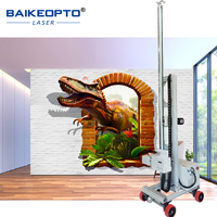 Nueva Impresora de Inyección de Tinta 2 en 1 para Pared y Suelo con Tinta UV, Cabezal de Impresión DX10, Personalizable para Cinco Colores