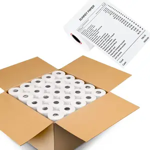 Rollo de papel térmico para tarjeta de crédito, fabricante directo, 57x40, 3, 1/8x230, POS