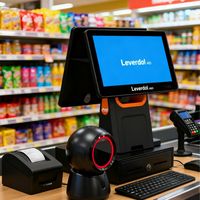 Système POS Barebone Windows Android 1366*768/1920*1080 avec écran tactile capacitif simple/double pour restaurant
