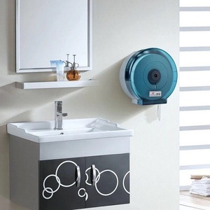 Wall Mounted Toilet Paper Holder Circular No Drilling Required For Bathroom Use - Product Image 1