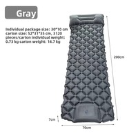 Matelas Gonflable Automatique pour Camping en Plein Air, Tapis de Couchage en TPU 5cm, Anti-Humidité, Portable, pour Tente et Sol de Maison, avec Pompe Intégrée
