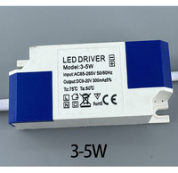 Fuente de alimentación LED de 12-80V CC para focos, luces de techo y downlights de 4-7W con corriente constante