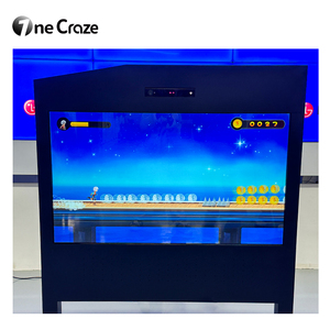 Pared de Proyección Interactiva Comercial de Metal con 6 Escenas y Monitor LED de 55 Pulgadas para Niños, Deportes de Trampolín con Realidad Aumentada - Product Image 1