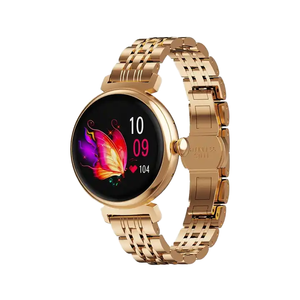 Reloj Inteligente DM70 para Mujer, Pantalla AMOLED de 1.04 Pulgadas, IP68, Correa de Cuero, para Llamadas Bluetooth, Monitor de Actividad Física, Aplicación FitCloudPro, <span class=keywords><strong>Android</strong></span> - Product Image 2