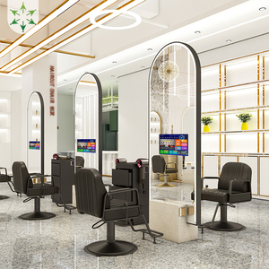 Table à miroir tactile super simple LED Miroir rouge en filet double face + écran intelligent pour <span class=keywords><strong>salon</strong></span> de coiffure ou <span class=keywords><strong>salon</strong></span> - Product Image 1