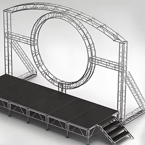 Sistema de armazón de techo de aleación de aluminio, armazón de techo de aluminio con pernos de escenario, armazón de iluminación para conciertos, escenario móvil para conciertos - Product Image 1