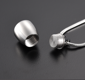 Полированная урна-капелька из нержавеющей стали, подвеска для кремации, памятное ожерелье, держатель для золы, ювелирные изделия для человеческого сувенира - Product Image 3