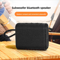 Speaker Bass Stereo Portabel Outdoor GO3 Mini Wireless BT 5.0 Tahan Air Plastik dengan Subwoofer, Mendukung BT/TF/USB untuk Pesta