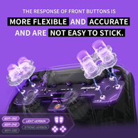 EXtremeRate pour manette PS5 BDM-040/BDM-050/060 Kit complet de boutons à clic V2, boutons d'épaule, de face et D-pad