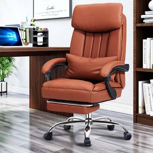 Silla Ejecutiva Giratoria Ergonómica de Cuero Sintético Moderno de Lujo, Ajustable en Altura, Reclinable, para Oficina - Product Image 6