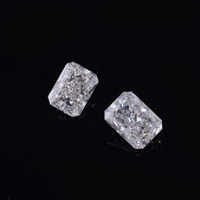 Diamant synthétique de laboratoire HPHT, taille Radiant, D SI2 EX VG IGI, 0,58 ct, non monté