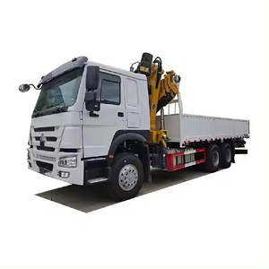 รถบรรทุกติดเครนพับได้ Sinotruck Howo 6x4 รถบรรทุกติดเครนแบบ Knuckle Boom Crane สำหรับขาย - Product Image 1
