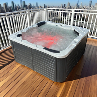 Fournisseur Yacuzzier Foshan – Bain à remous extérieur en acrylique bleu océan pour 5 villas, spa public, Water World Play Pot Eddy Wason Soaking