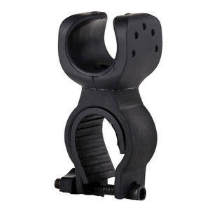 Soporte para luz de bicicleta, abrazadera en forma de U, soporte frontal ajustable, nailon, negro - Product Image 5