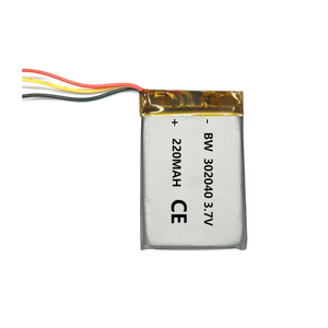 Kustomisasi Bw 302040 3.7v 220mah isi ulang baterai sel Ion polimer Lithium baterai Lipos - Product Image 3
