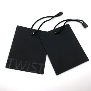 China supplier Garment Swing Tag Guangzhou clothing hang tag Tshirt thick hangtag brand logo tags for clothing