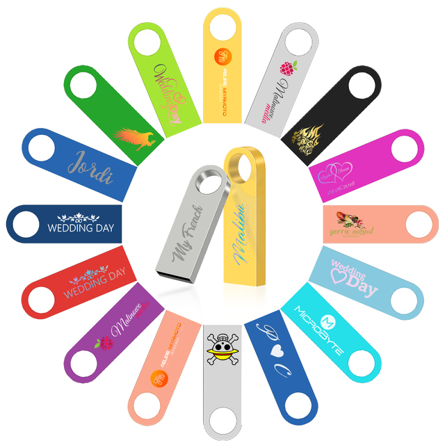 Top Selling Mini Metal USB 2.0 3.0 Stick 1GB 2GB 4GB 8GB 16GB 32GB 64GB Pen Drive Wholesale USB Flash Drive