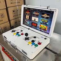 Console Rétro Pliable 22 Pouces Pandora's Box - Double Joystick Arcade - 32000 Jeux - Construction Métallique - Idéale pour Fêtes à Domicile - RK3288