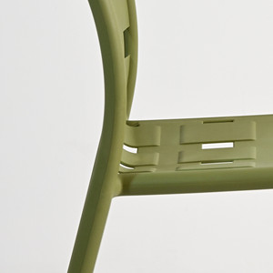 Silla <span class=keywords><strong>de</strong></span> Comedor Moderna <span class=keywords><strong>de</strong></span> Polipropileno, Resistente al Agua y a los Rayos UV, para Exteriores, Patio, Cafetería, Jardín, Silla <span class=keywords><strong>de</strong></span> <span class=keywords><strong>Plástico</strong></span> Tipo Mimbre - Product Image 4