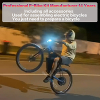 Kit de conversion Ebike 72 V 3000 W 8000 W 10000 W 5000 W avec moteur de moyeu arrière QS pour vélo électrique, moto et batterie triangulaire