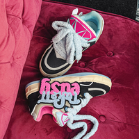 Chaussures de skate personnalisées à lacets en cuir véritable antidérapantes de luxe pour hommes et femmes, collection printemps/hiver, avec logo personnalisé, pour la marche décontractée