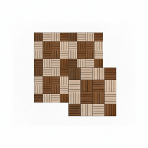 Baldosas de porcelana marrón resistentes al fuego de 300x300 para uso en exteriores, veranda de jardín, bordes vitrificados, superficie esmaltada antideslizante para estacionamiento - Product Image 1