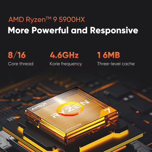 มินิพีซีสำหรับเล่นเกม2023,AMD Ry-Zen 9 5900HX <span class=keywords><strong>Radeon</strong></span> <span class=keywords><strong>RX</strong></span> <span class=keywords><strong>6600M</strong></span> 8G GDDR6 Window11 2 * DDR4 NVMe SSD LAN คู่ WiFi6คอมพิวเตอร์เกมเมอร์เดสก์ท็อป - Product Image 3