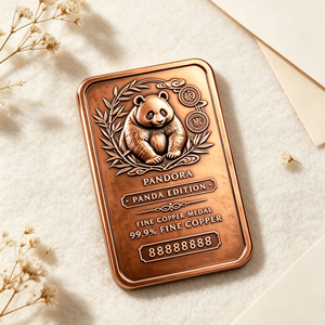 Offre Spéciale : Barre de <span class=keywords><strong>Cuivre</strong></span> Pur 99,9% Panda Gaufré 1 Kg pour Collection et Souvenir - Product Image 6