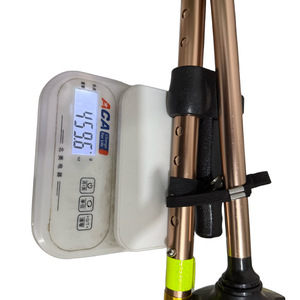 Aluminum Alloy Folding <b>Walking</b> <b>Stick</b> 5 Sections <b>Collapsible</b> With Led Light And Reflective Strip For Seniors Hiking - Product Image 1