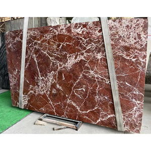 Dalles de marbre polies TMZ OEM/ODM Turquie Blanc Rosso Lepanto pour la décoration de villas et de maisons - Product Image 1