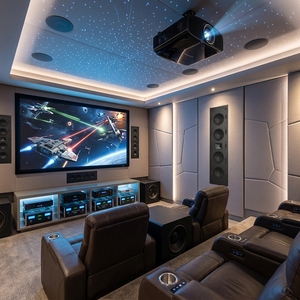 Nuovi Altoparlanti per Cinema in Vendita all'Ingrosso Altoparlanti Professionali Integrati per Home Theater Soluzione 7.2. Sistema Audio in Metallo da 350W - Product Image 1