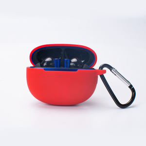 Funda protectora de silicona para auriculares a prueba de polvo para <span class=keywords><strong>Realme</strong></span> Buds <span class=keywords><strong>Air</strong></span> <span class=keywords><strong>3</strong></span> Funda portátil con llavero - Product Image 3