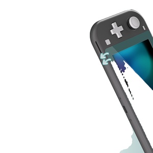 Film protecteur d'écran en verre trempé transparent HD avec bordure vert chasseur pour console Nintendo Switch Lite - Product Image 6