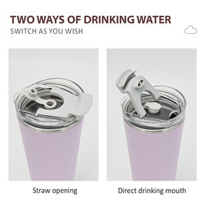 Mug en acier inoxydable moderne de 420 ml et 560 ml avec intérieur en 304 et double paroi extérieure en PP pour le <span class=keywords><strong>camping</strong></span> et le bureau - Product Image 3