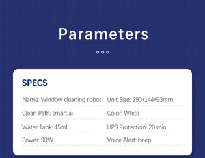 Multi-Language <b>Window</b> Cleaning Robot with Global Interface for International Markets - Product Image 2
