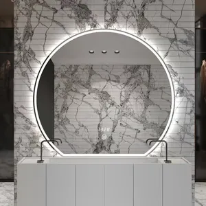Iluminação de parede inteligente para banheiro, vidro de boa qualidade, luminária de chuveiro, decoração com luz LED para espelho de banheiro